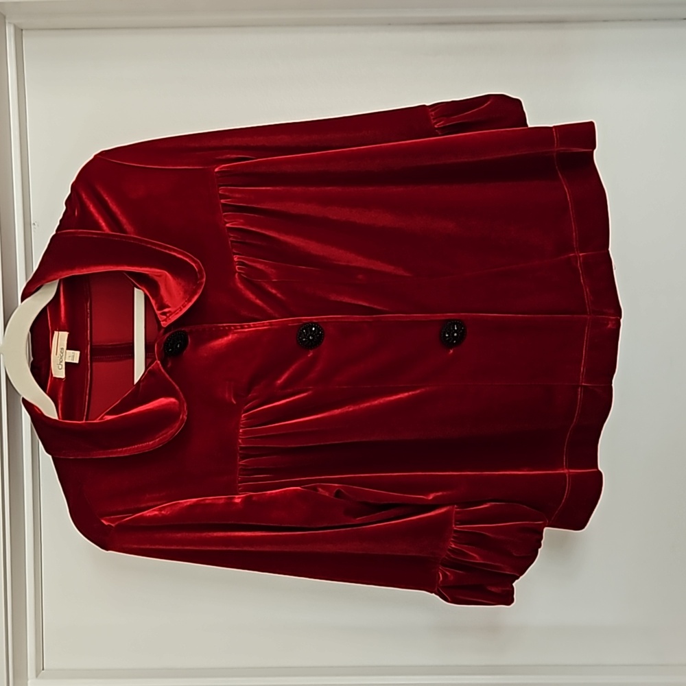 VINTAGE VELVET CHOICES CROPPED JACKET